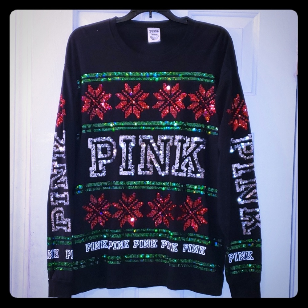 Pink VS Christmas shirt
